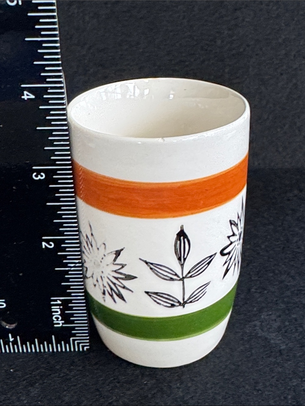 VTG Royal Sealy 1950 MCM Hand Painted Pitcher and 6 Cups Japan - Picture 13 of 14